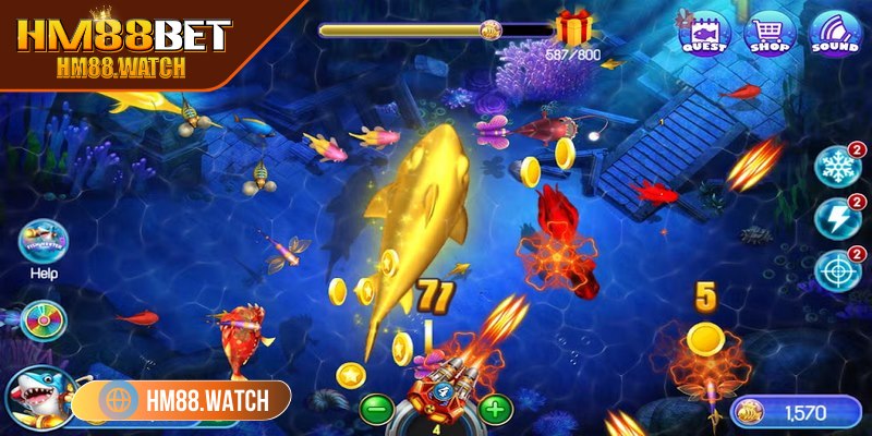 Bắn cá HM88 ra mắt nhiều chế độ chơi thú vị